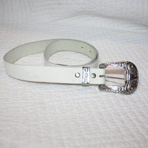 Women's Western *Vtg* White Belt